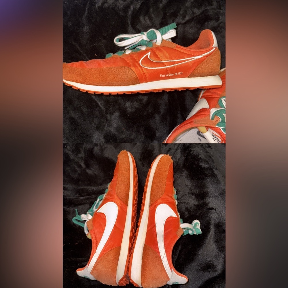 Nike WAFFLE TRAINER 2 'FIRST USE - IN ORANGE' SIZE 10 Men’s - Picture 4 of 9